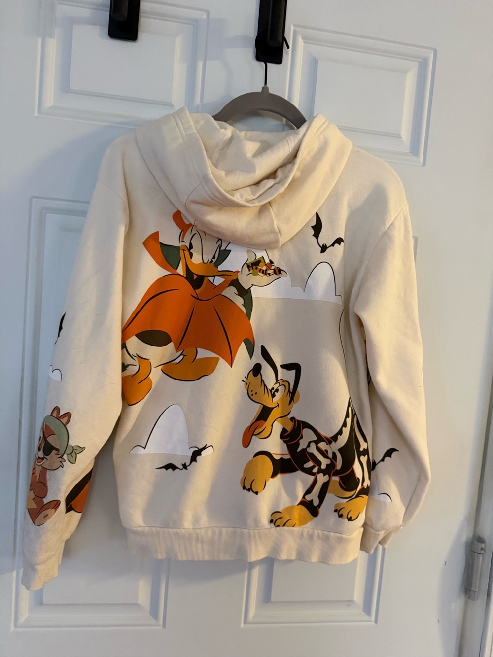 Disneyland Kids Cream Mickey & Friends Halloween Zip-Up Hoodie - Picture 2 of 4